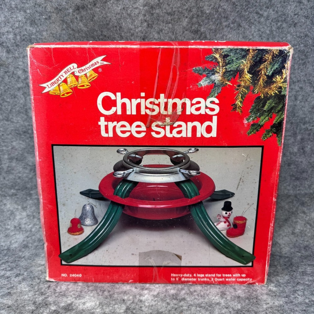 Vintage Metal Christmas Tree Stand For Up To 5" Tree Trunk